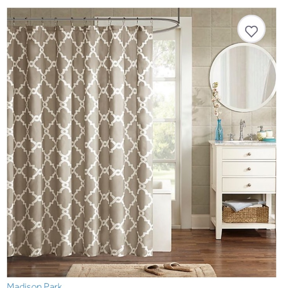 Madison Park Merritt Printed Shower Curtain